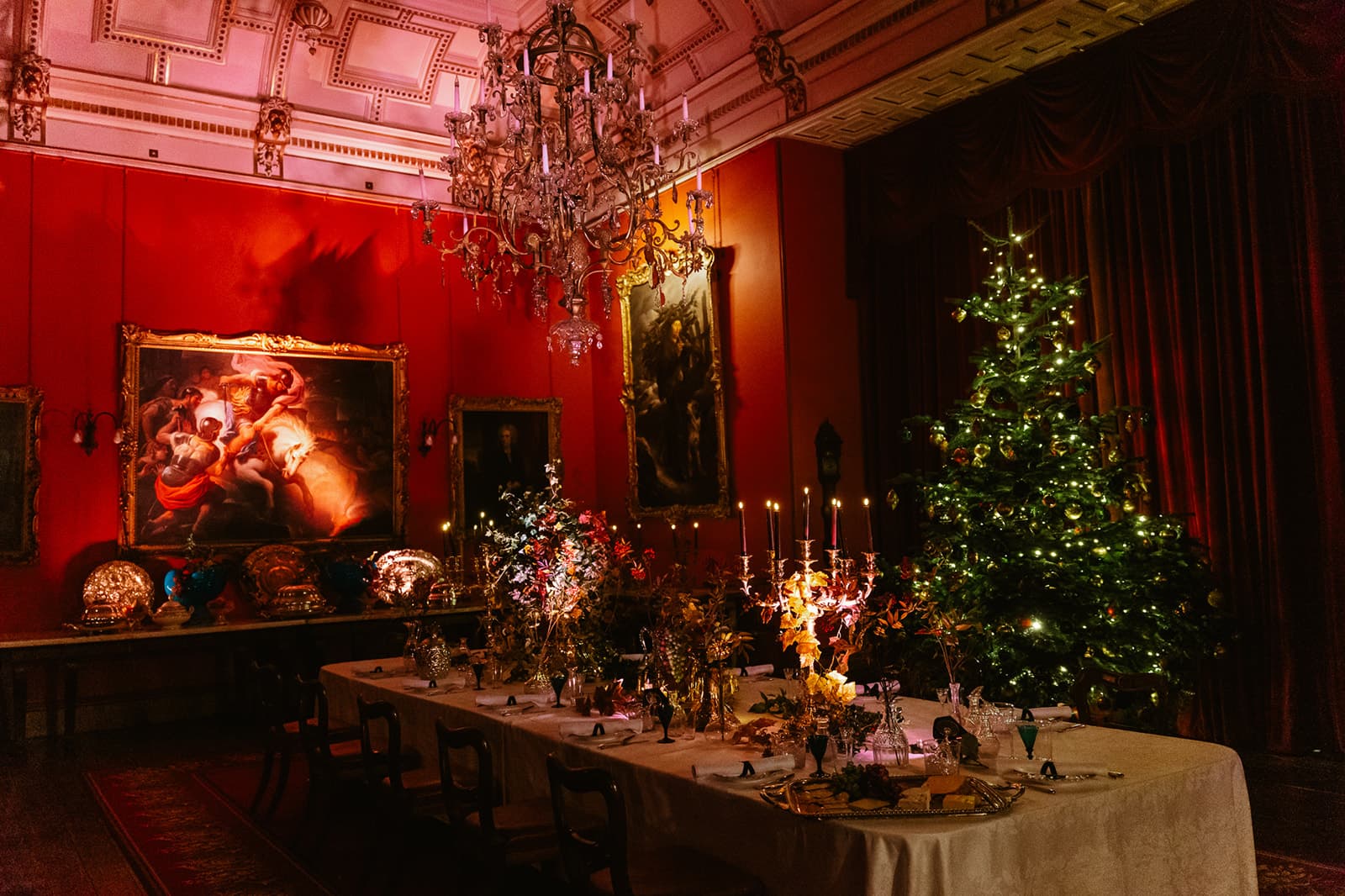 Raby Castle at Christmas by Candlelight