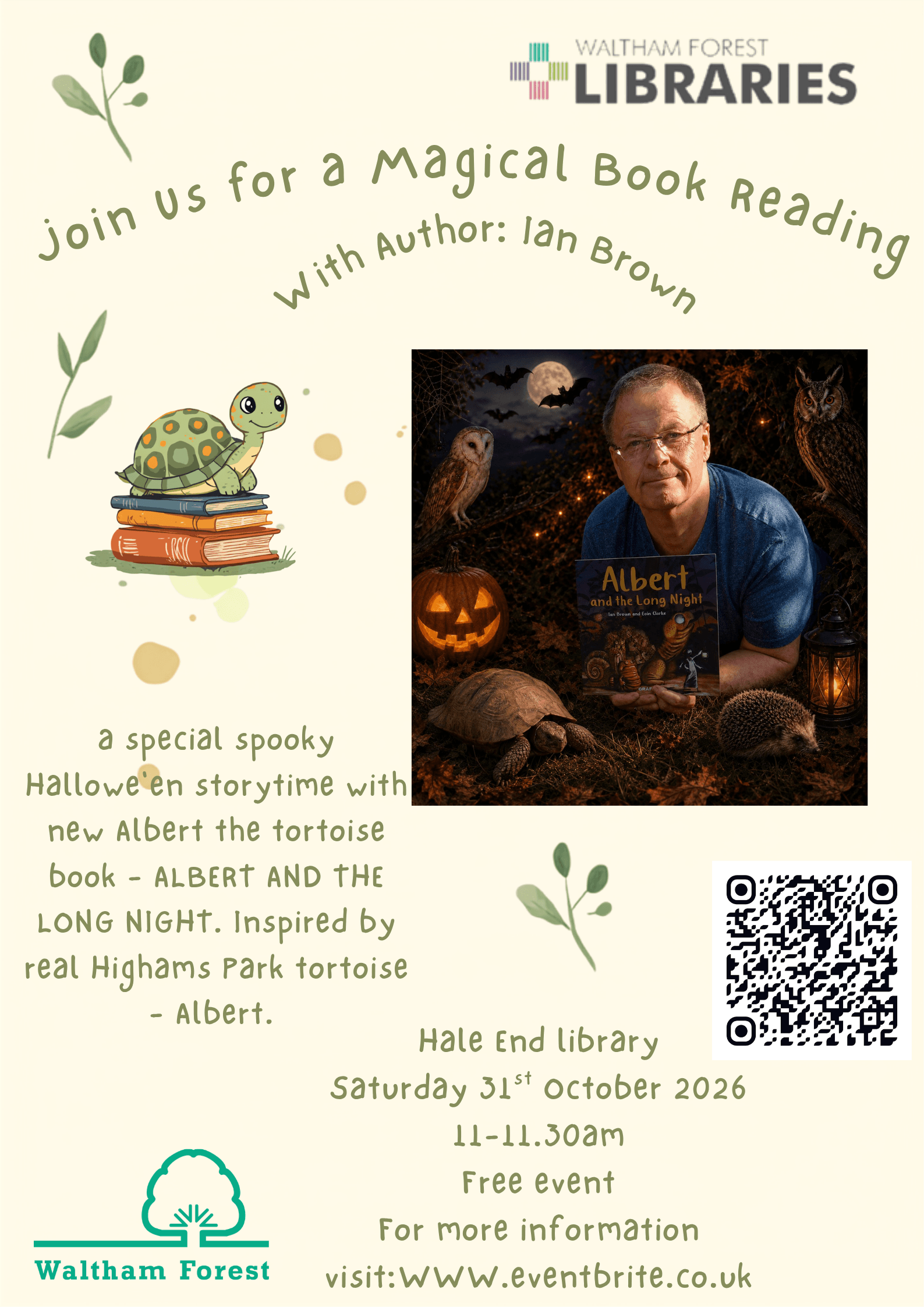 Author book reading with Ian Brown at Leytonstone Library