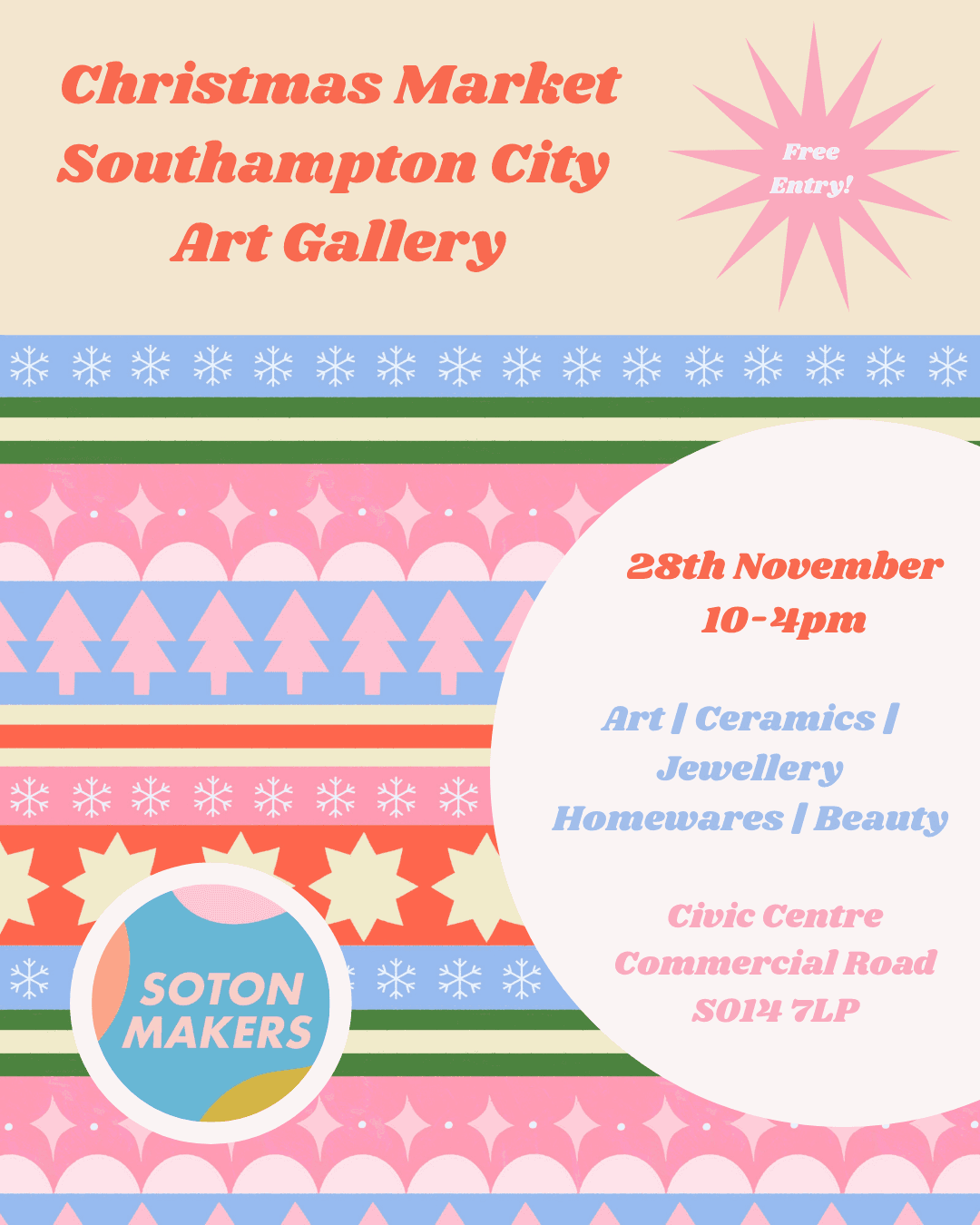 Christmas Makers Market 2026 with Soton Makers