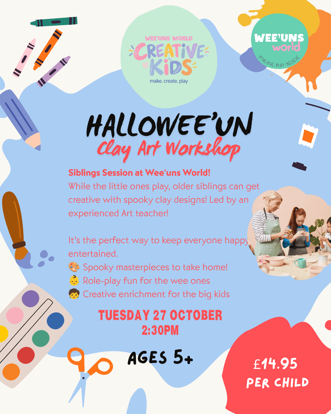 Sibling Session: Halloween Clay Art Making Workshop