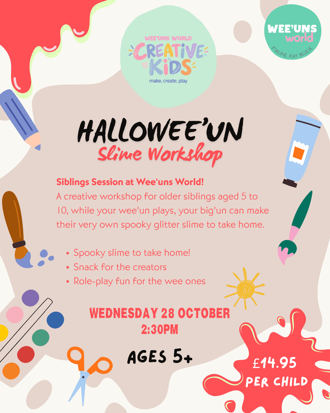 Sibling Session: Hallowee'un Slime Workshop