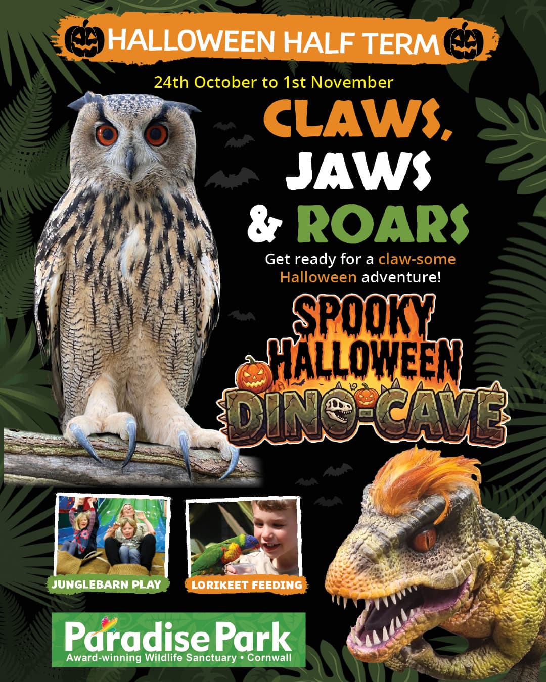 Claws, Jaws and Roars Halloween Half Term