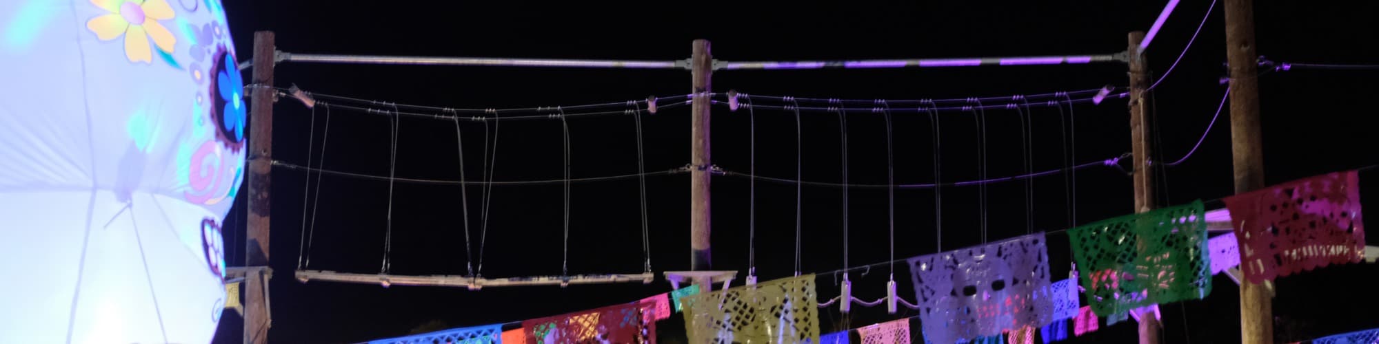 Neon Heights: Nighttime High Ropes Adventure at The Lost Valley