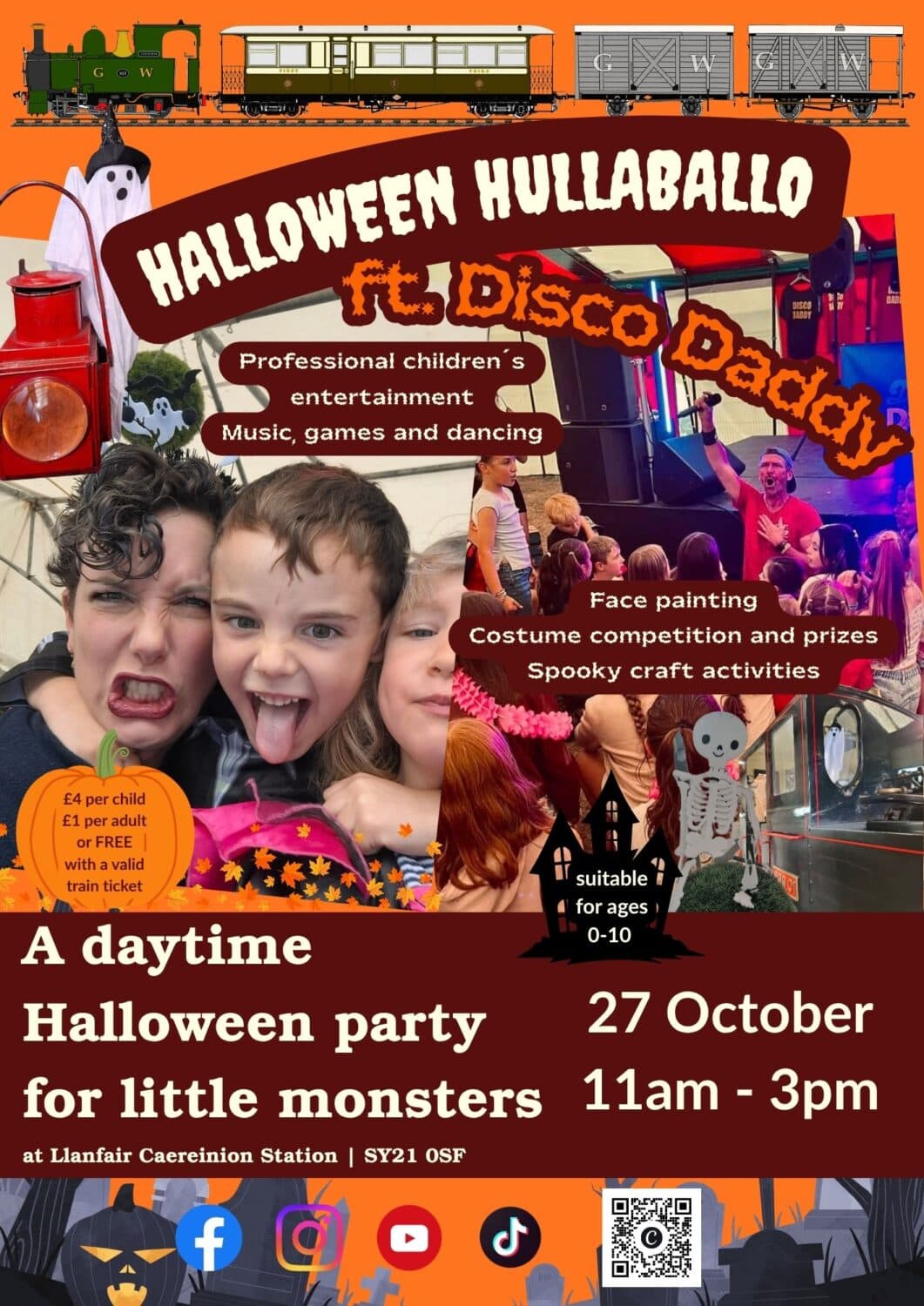 Halloween Hullabaloo at Llanfair Station