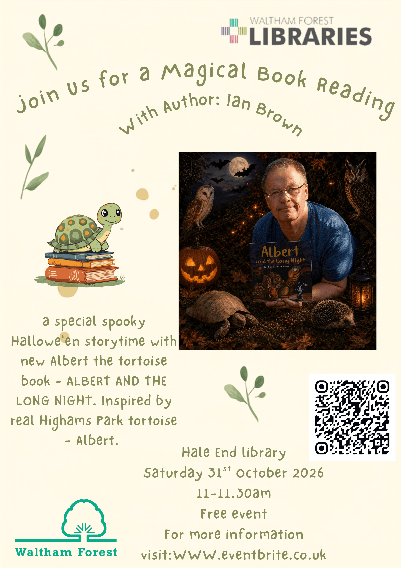Author book reading with Ian Brown @ Walthamstow Library