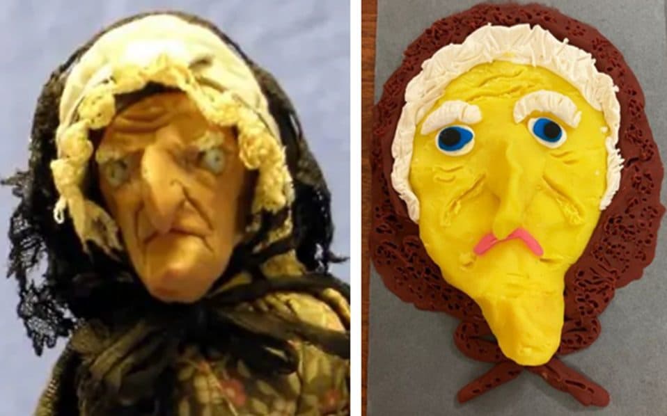Plasticine Witch Faces