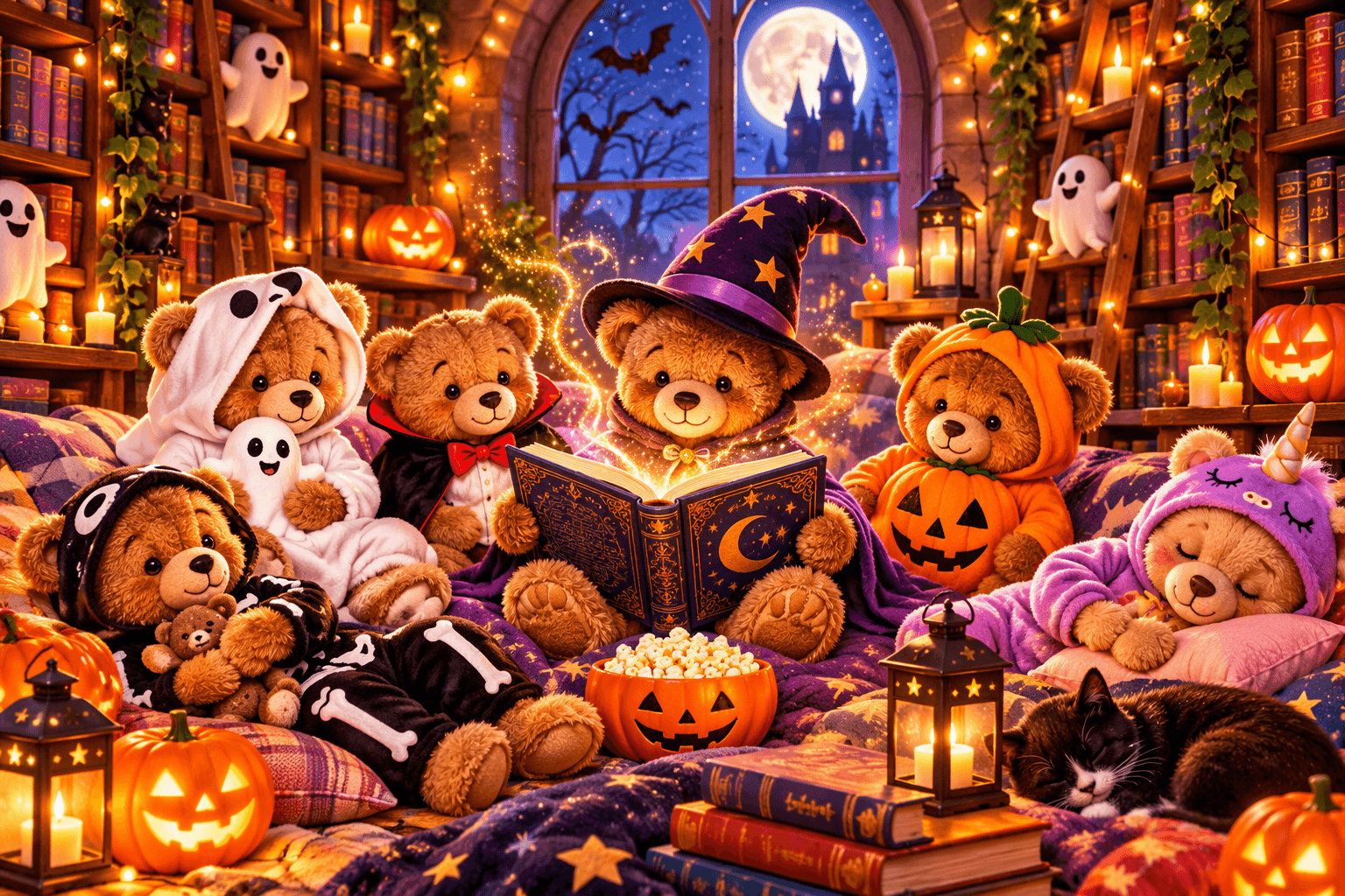 Spooky Teddy Bears' Sleepover