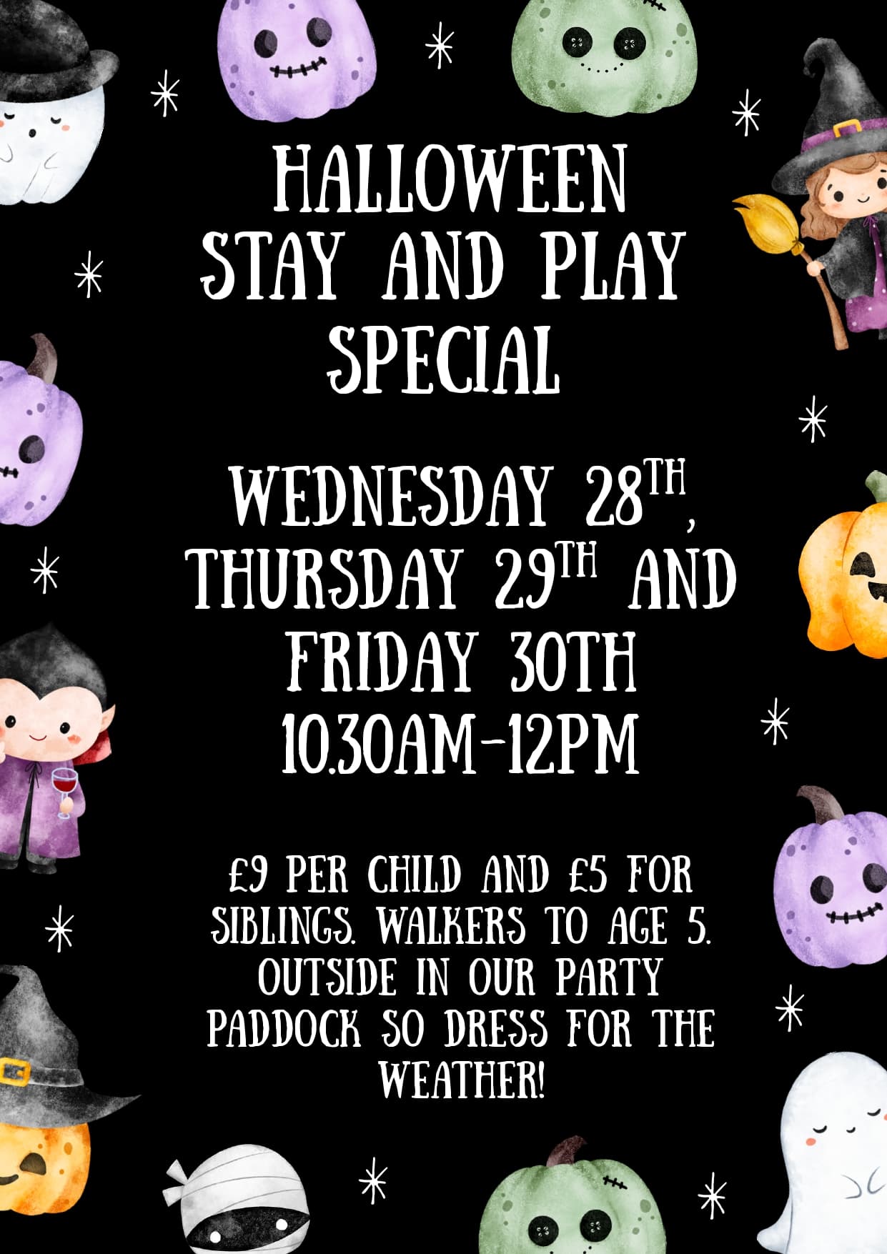 Halloween Stay & Play Sessions