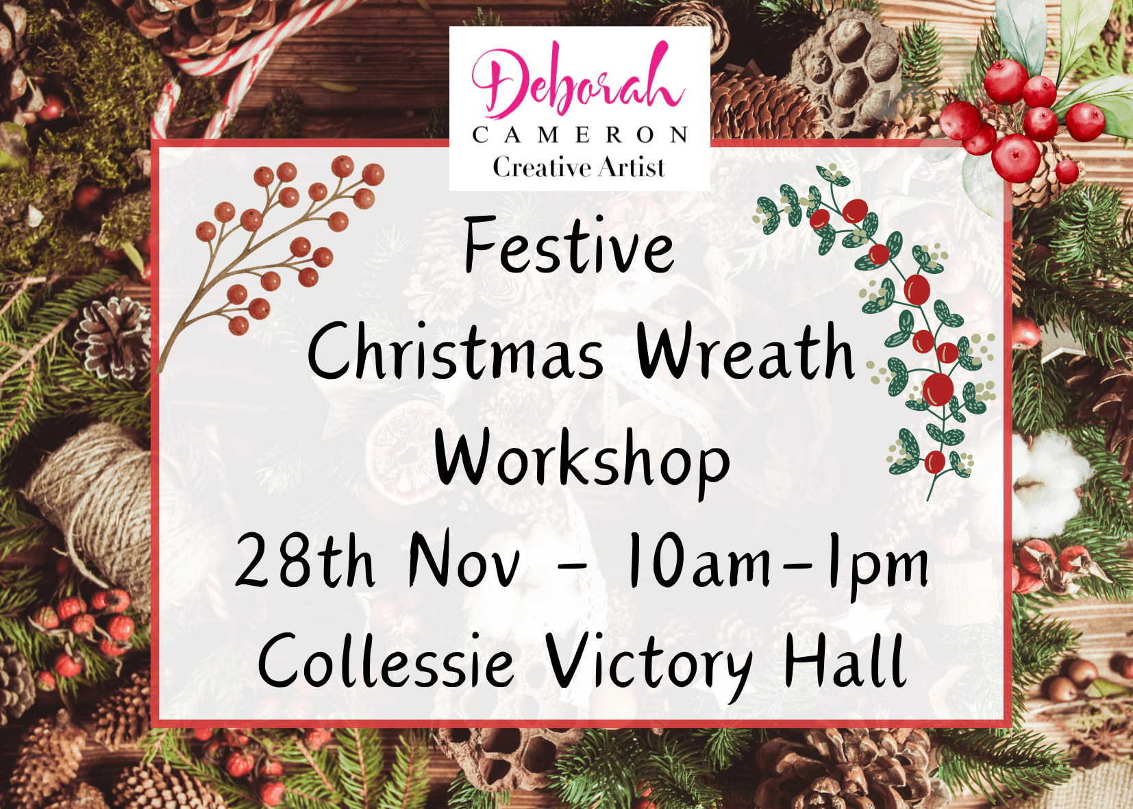 Festive Christmas Wreath Workshop