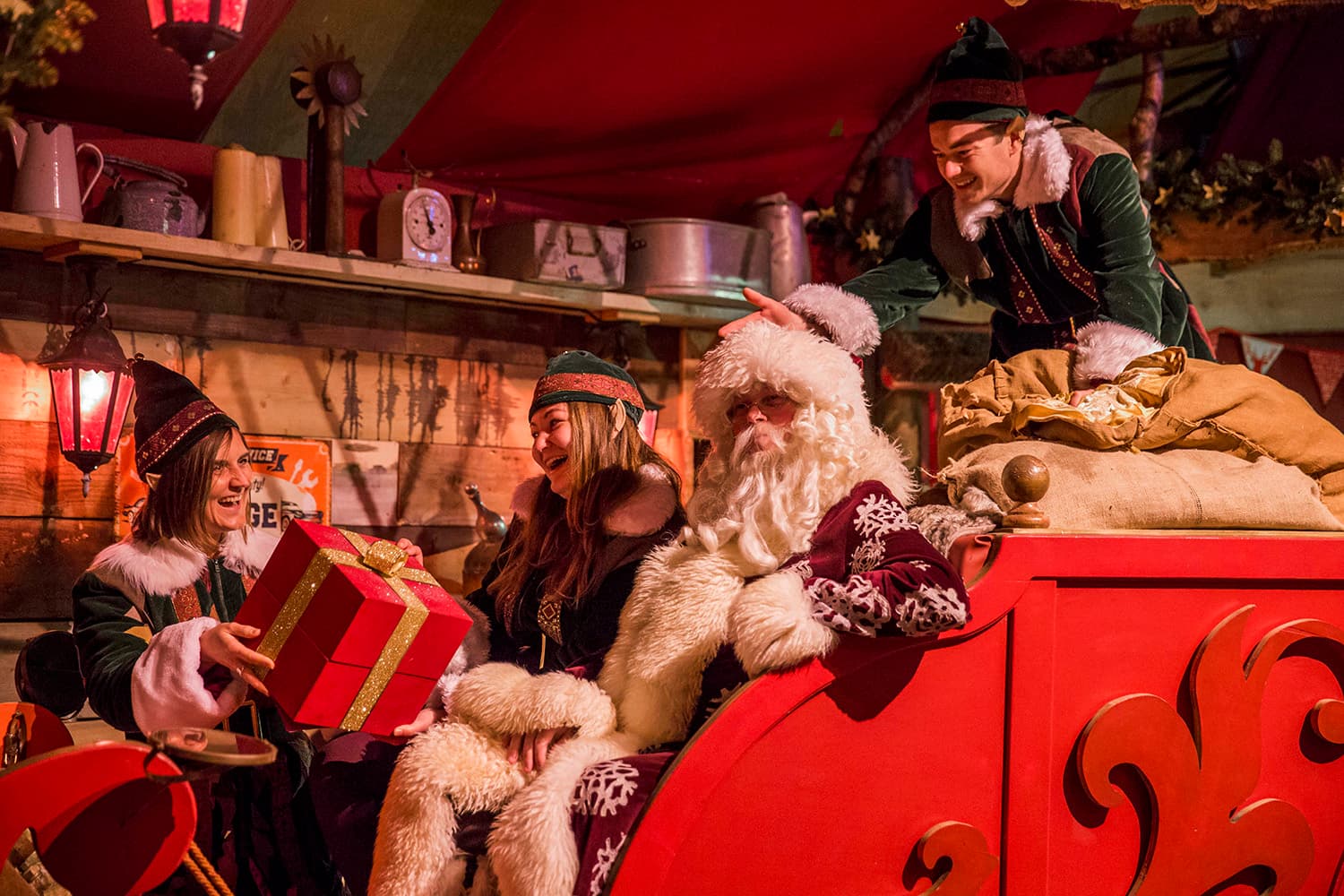 Father Christmas at the Eden Project