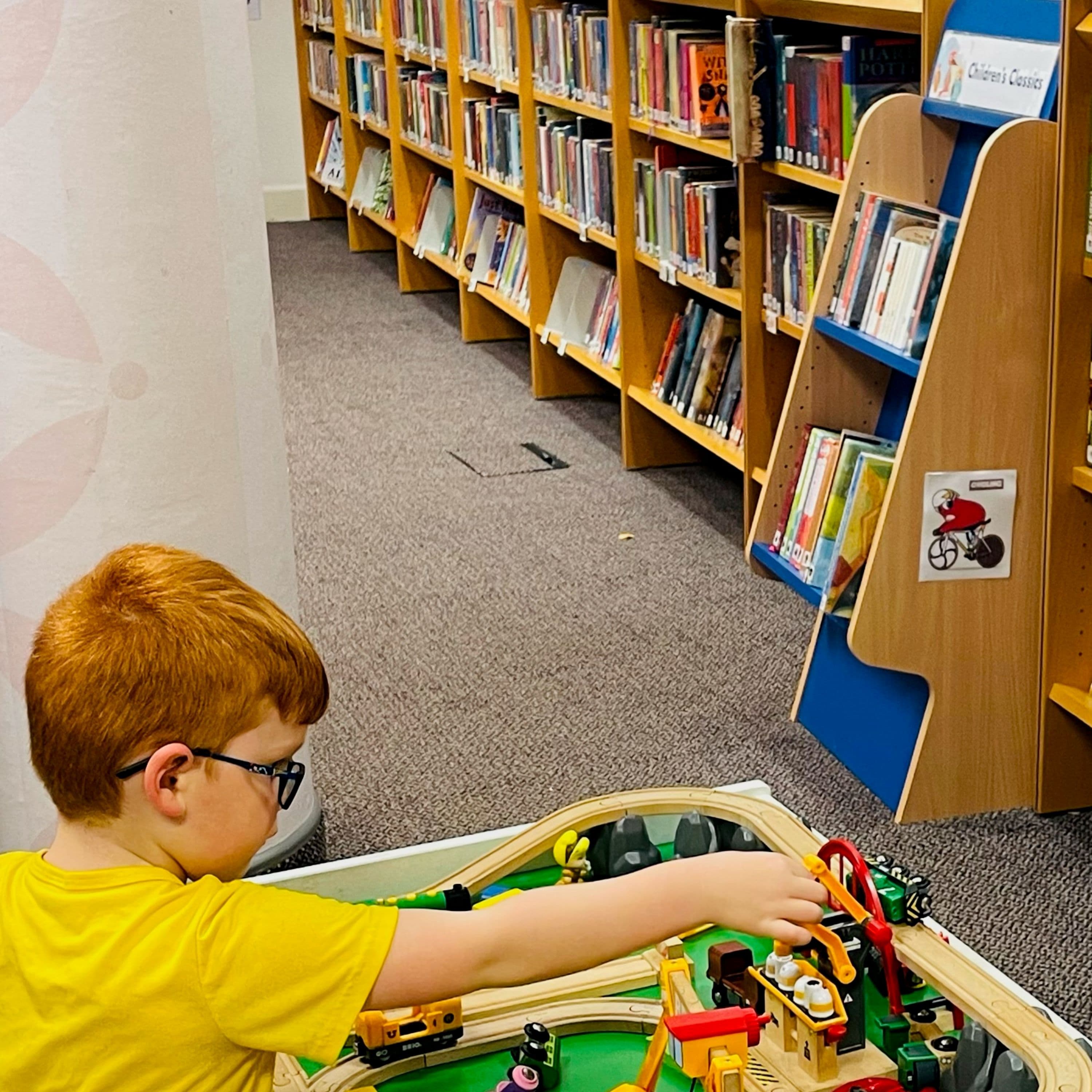 Stay, Play, Read at the AK Bell Library