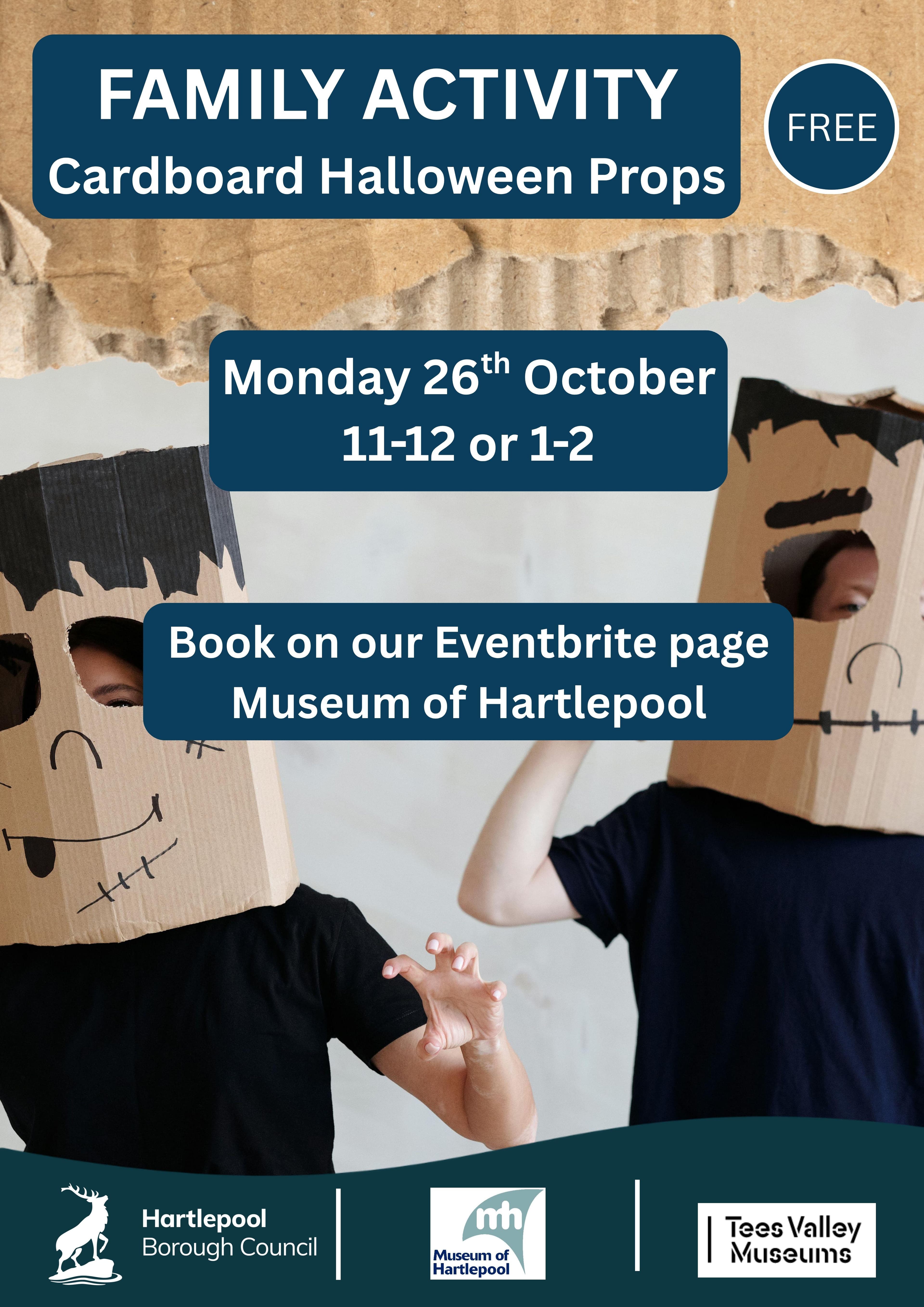 Family Activity - Cardboard Halloween Props