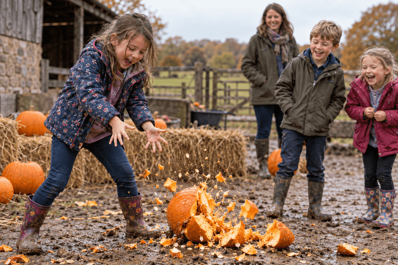 Pumpkin Smash at Briarlands Farm